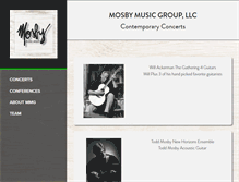 Tablet Screenshot of mosbymusicgroup.com